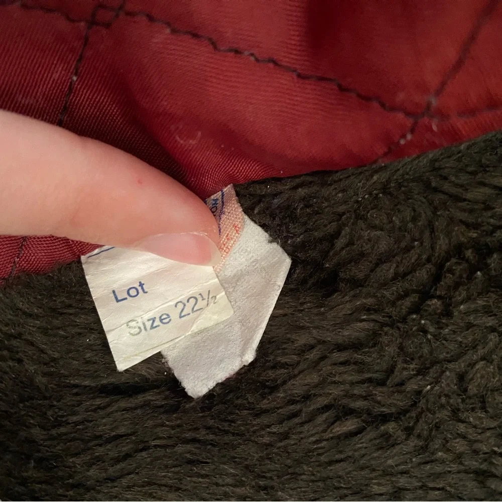 Women's ILGWU Vintage Burgundy Hooded Faux Fur Coat - Picture 11 of 16